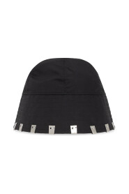 Czarna bawełniana kapelusz