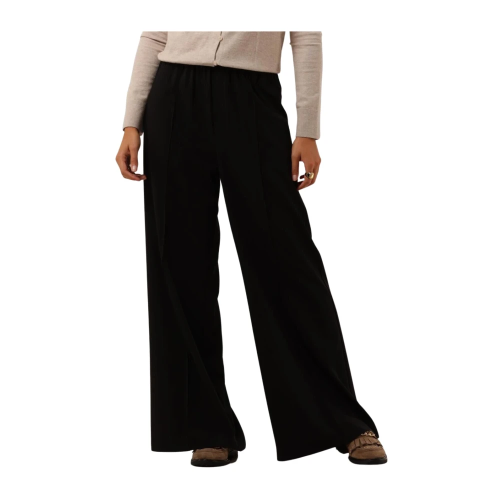 InWear Wijde Zwarte Broek Black Dames