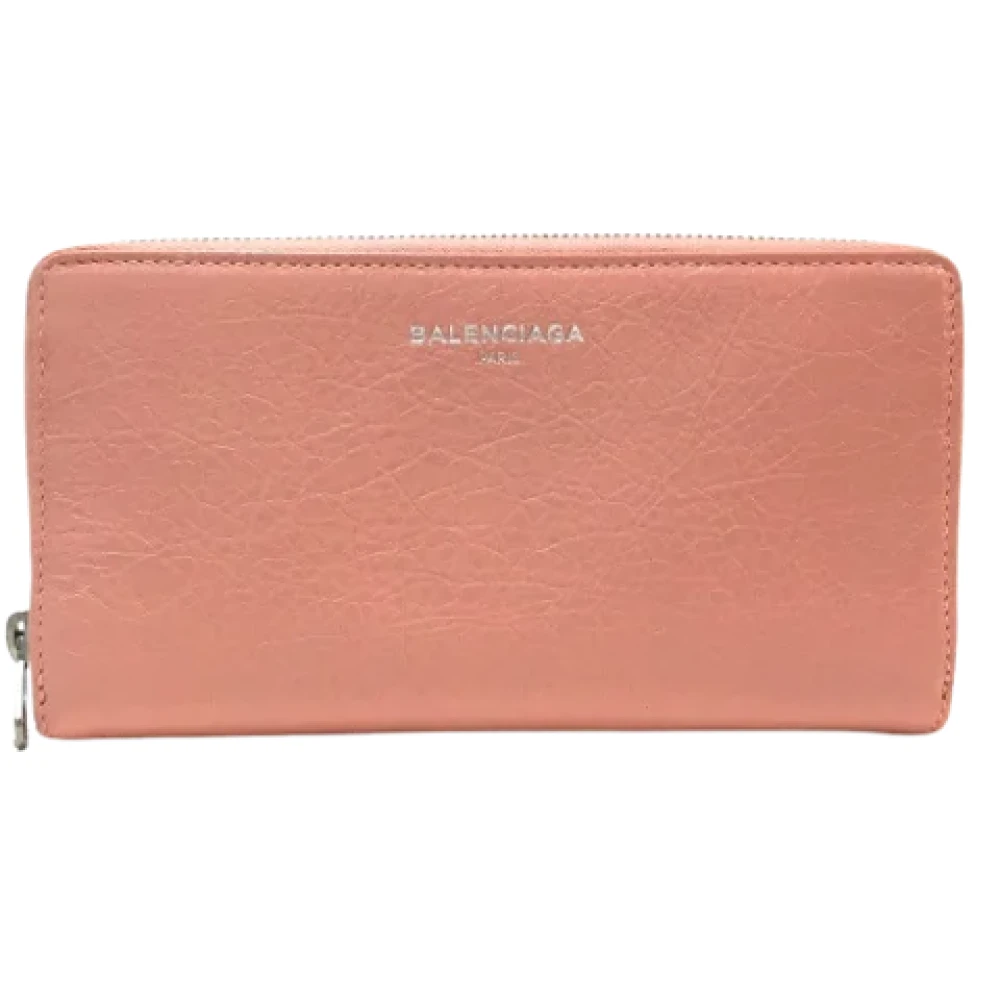 Balenciaga Vintage Pre-owned Leather wallets Pink Dames