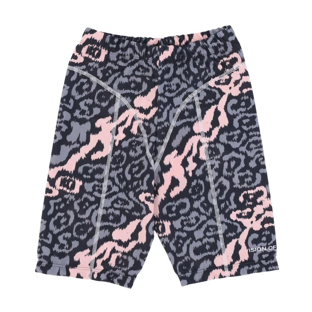 Vision OF Super Luipaard Fietsbroek Roze Grijs Multicolor Dames