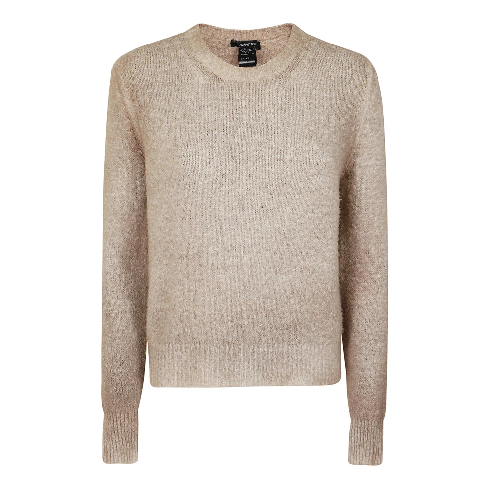 Avant Toi Katoenen Crewneck Sweater in HuskyBordo Beige Dames