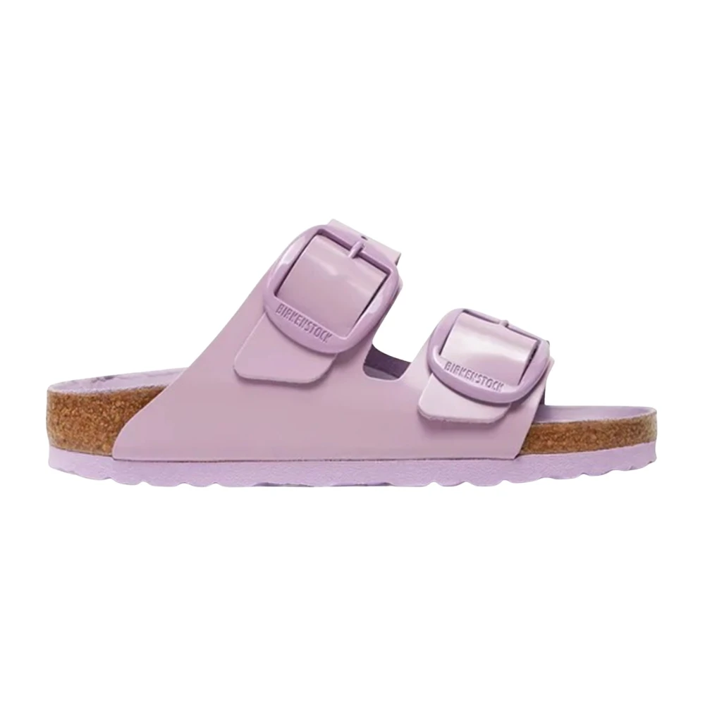 Birkenstock Women's Pink Sliders, 6 Uk, Arizona Big Buckle Narrow Fit