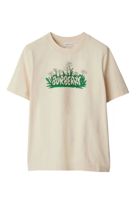 T-shirt i bomull med Daisy-logotryck