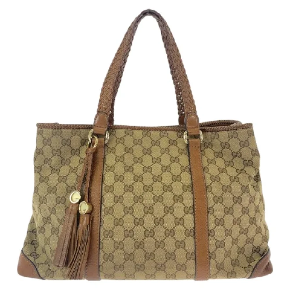 Gucci Vintage Pre-owned Canvas gucci-bags Brown Dames