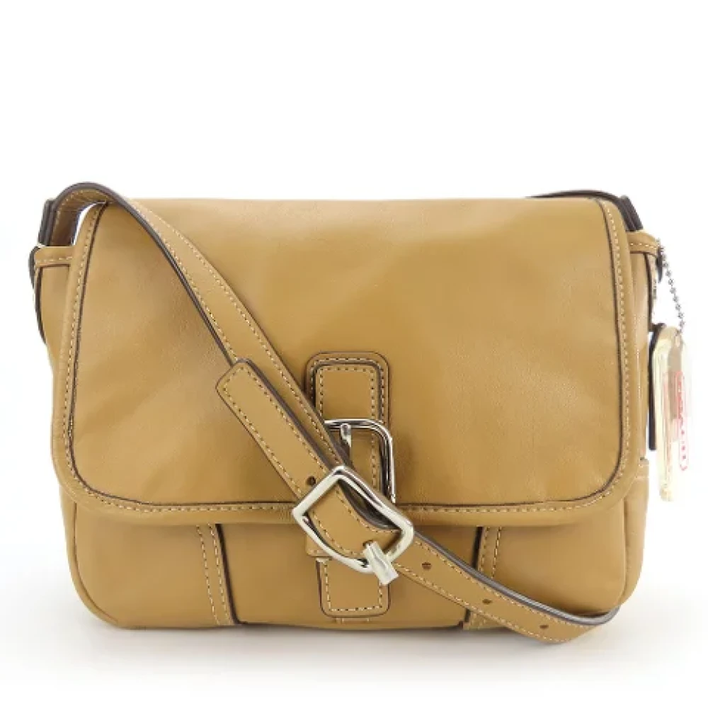 Coach Pre-owned Leather shoulder-bags Brown Dames