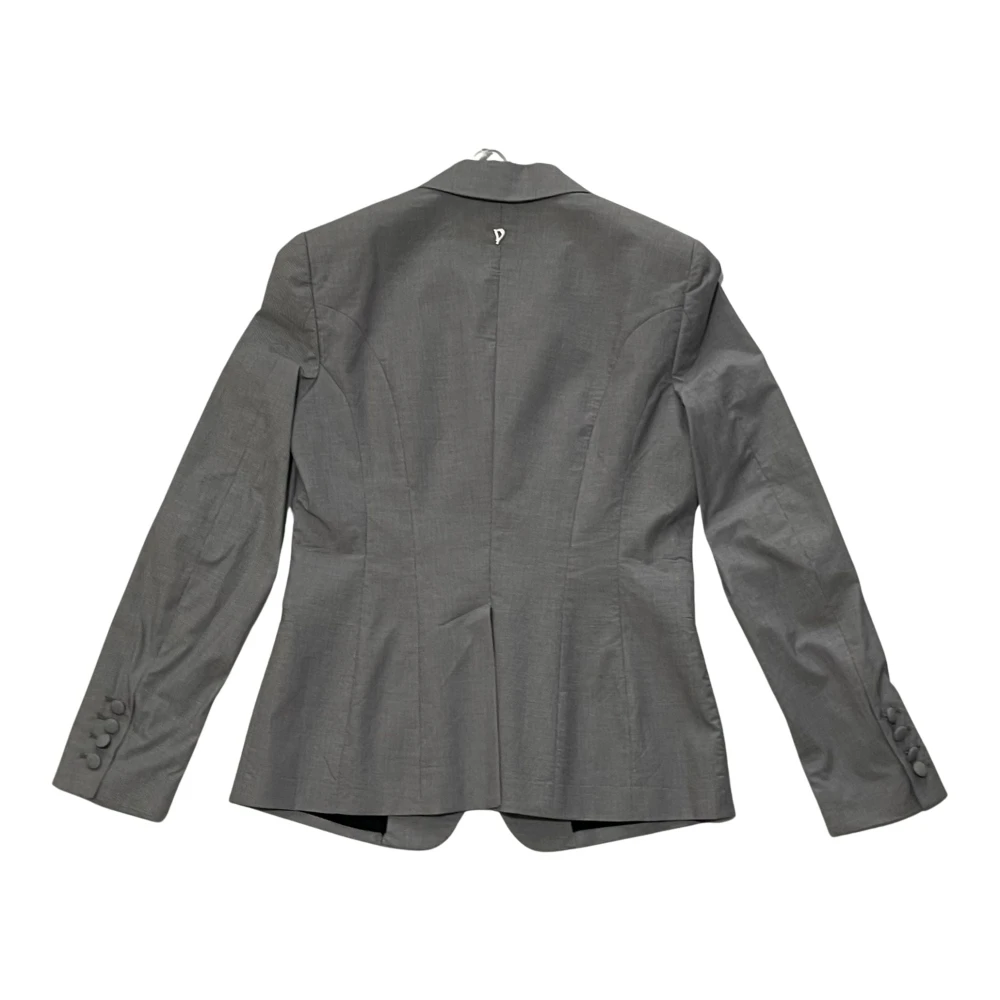 Dondup Elegante Blazer Jas met Stretch Inzet Gray Dames