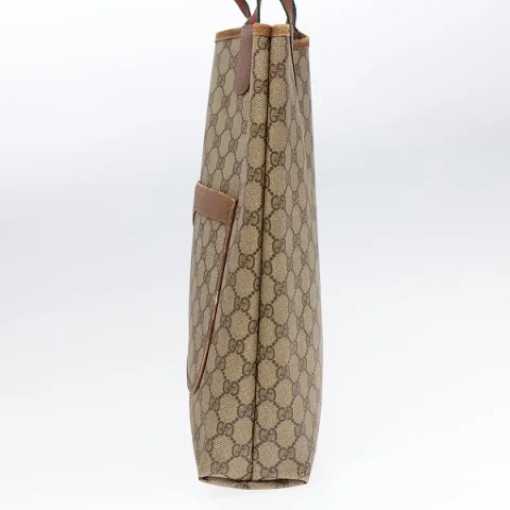 Gucci Vintage Pre-owned Leather totes Beige Dames