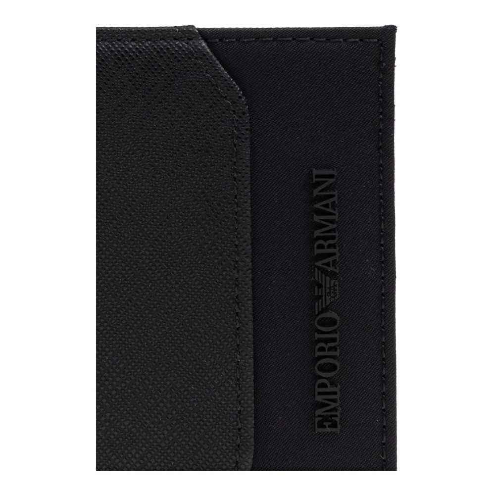 Emporio Armani Portemonnee met logo Black Heren