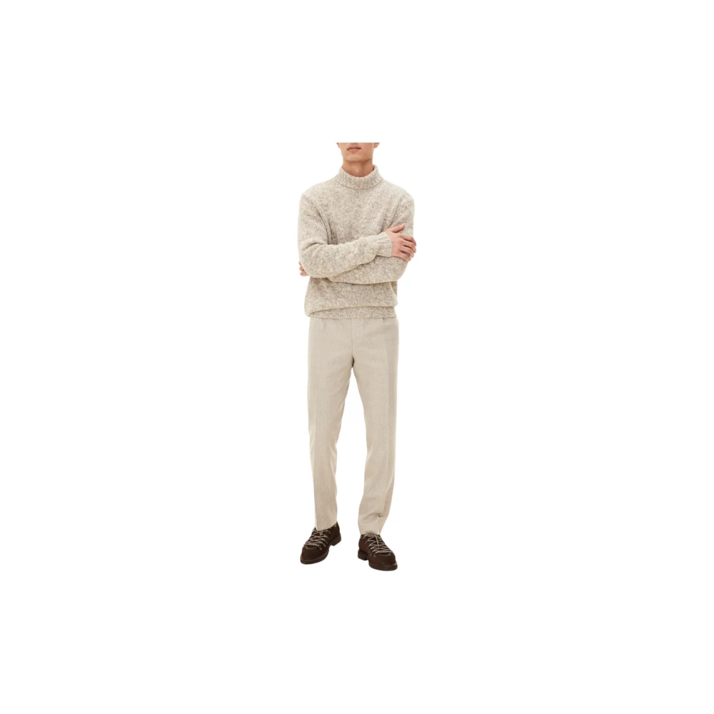 Oscar Jacobson Beige Rollneck Sweater Mika Beige Heren