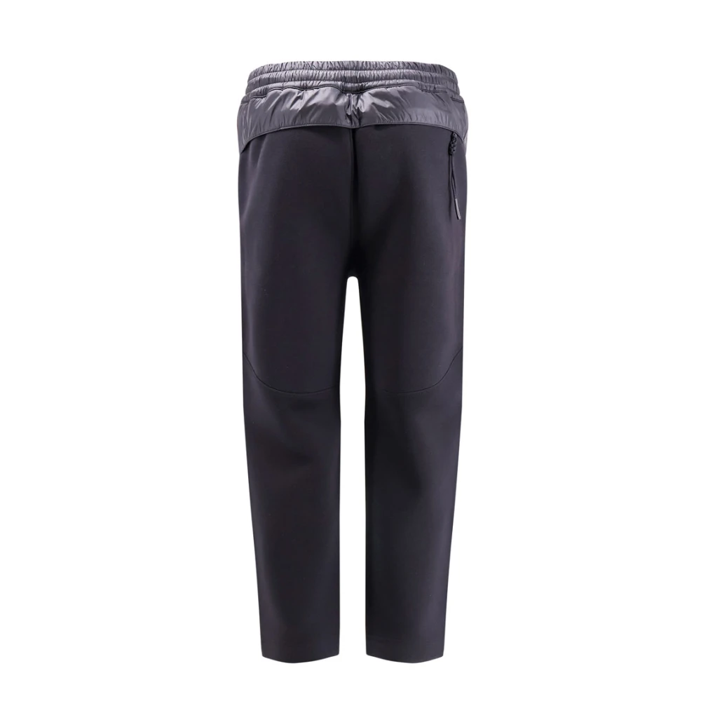 Moncler Neopreen Gewatteerde Broek met Gestikte Details Black Heren