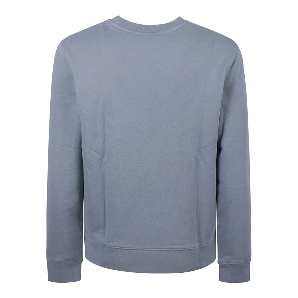 Maison Kitsuné Fox Head Patch Sweaters Blue Heren