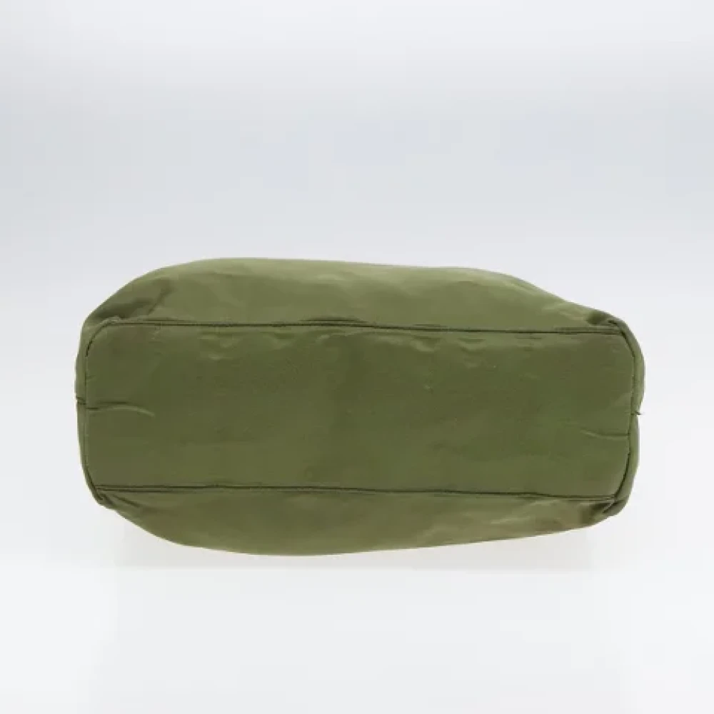 Prada Vintage Pre-owned Leather totes Green Dames