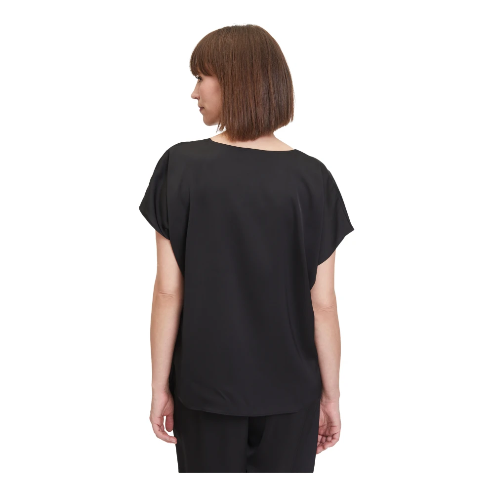 Vera Mont Satin V-hals Blouse Pink Dames