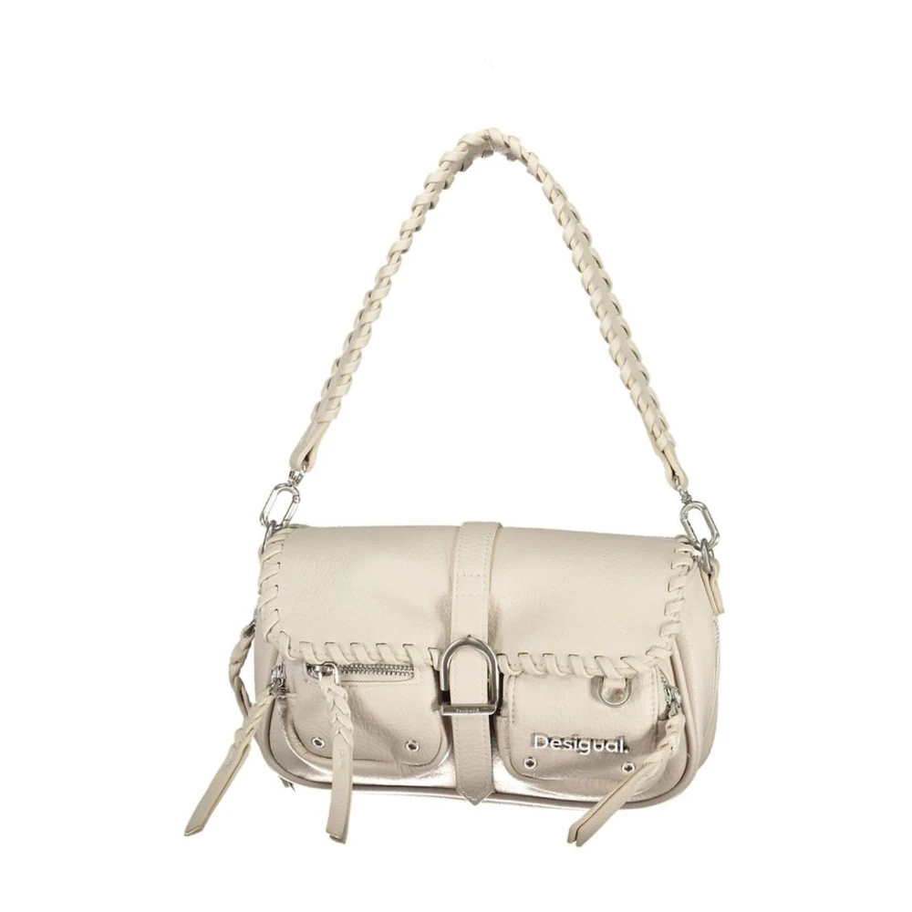 Desigual Gevlochten Schouderhandtas Room White Dames