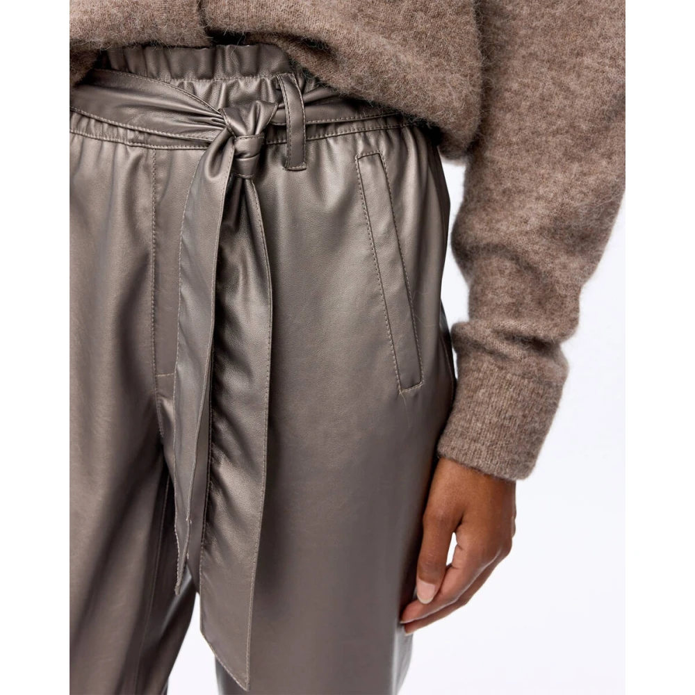 Knit-ted Stijlvolle Broek Francis Beige Dames
