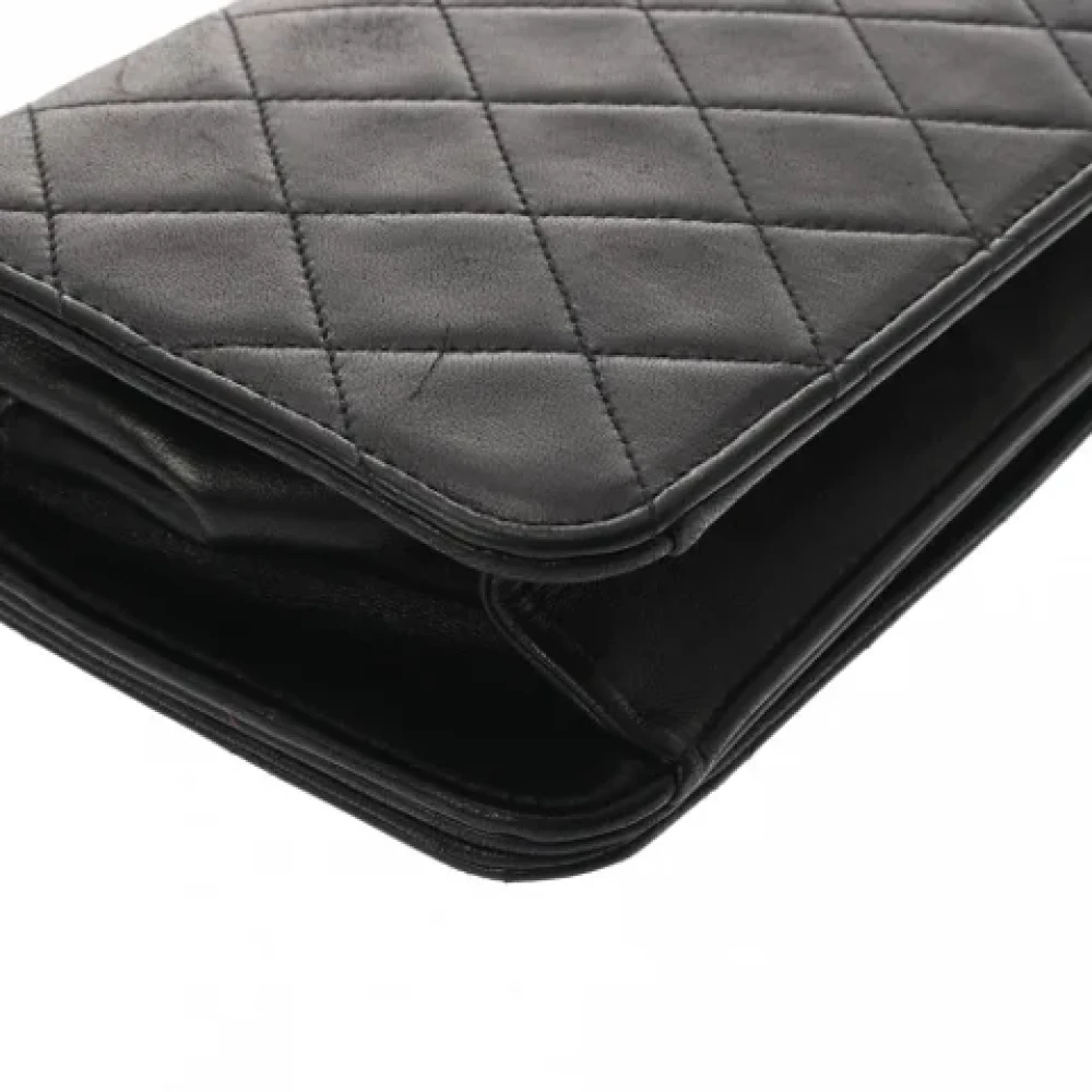 Chanel Vintage Pre-owned Leather wallets Black Dames
