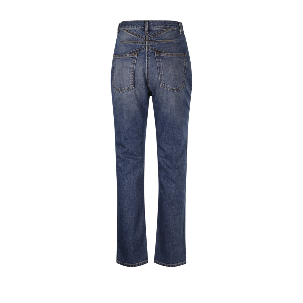 Alaïa Vintage High Waist Pant Blue Dames