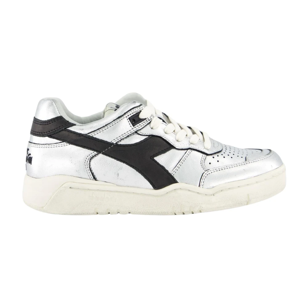 Diadora Metallic Dames Sneakers Dames Schoenen Grijs