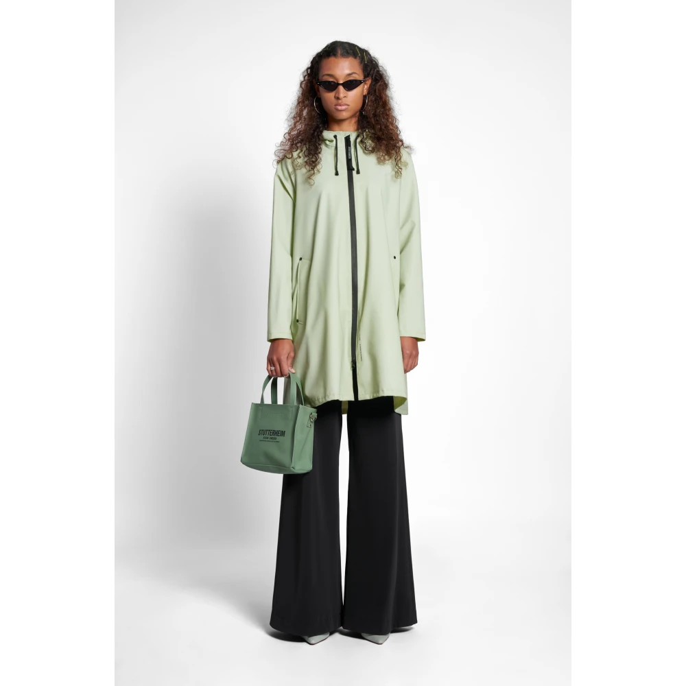 Stutterheim Lichtgewicht rits regenjas Green Dames