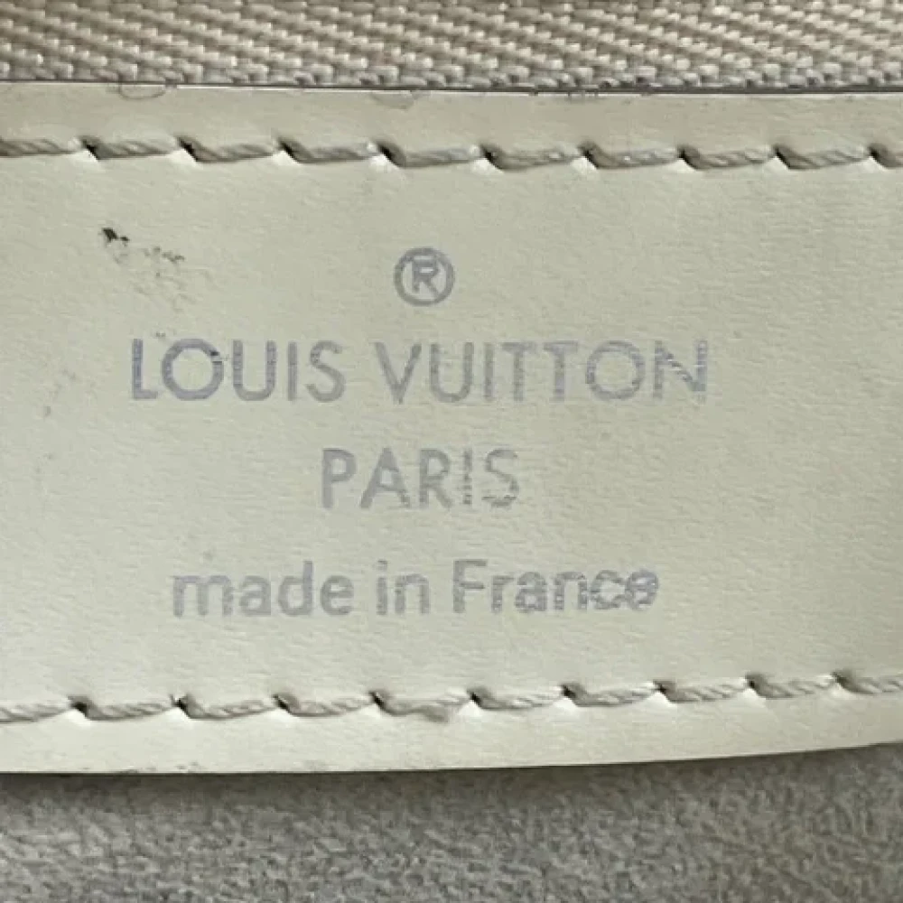 Louis Vuitton Vintage Pre-owned Leather handbags White Dames