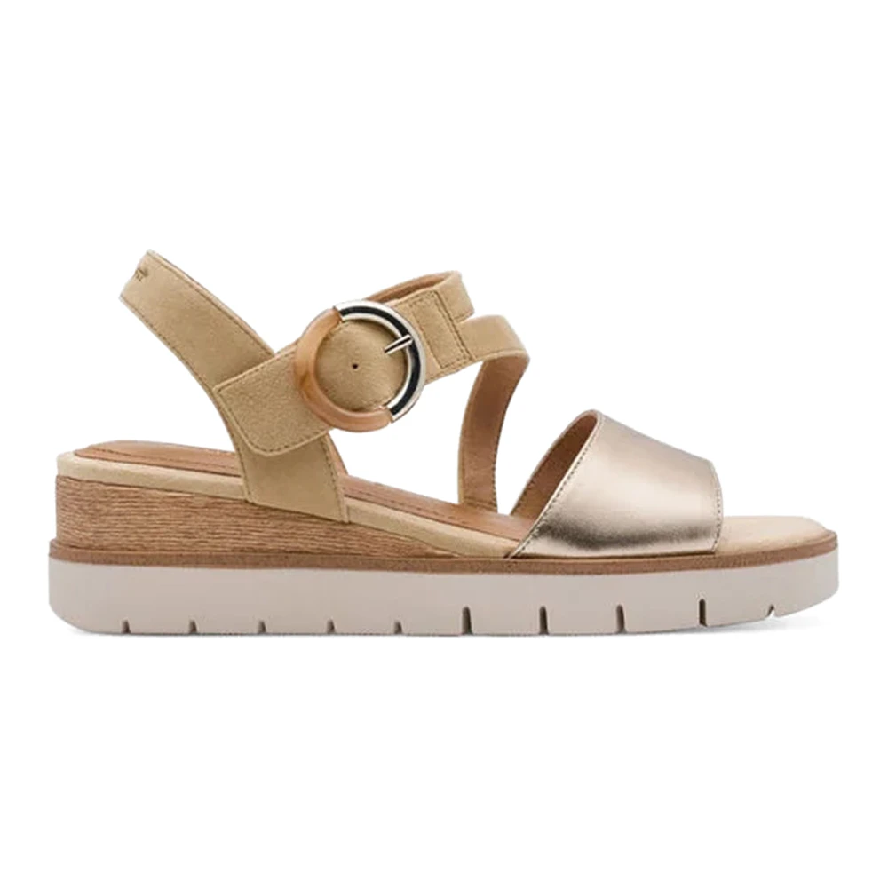 Tamaris Women's Beige Wedges, 6 Uk, Sandals