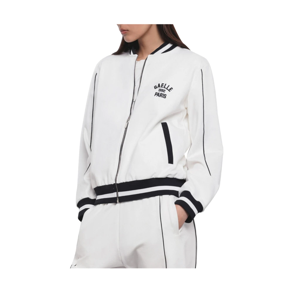 Gaëlle Paris Witte Jas Elegant en veelzijdig White Dames