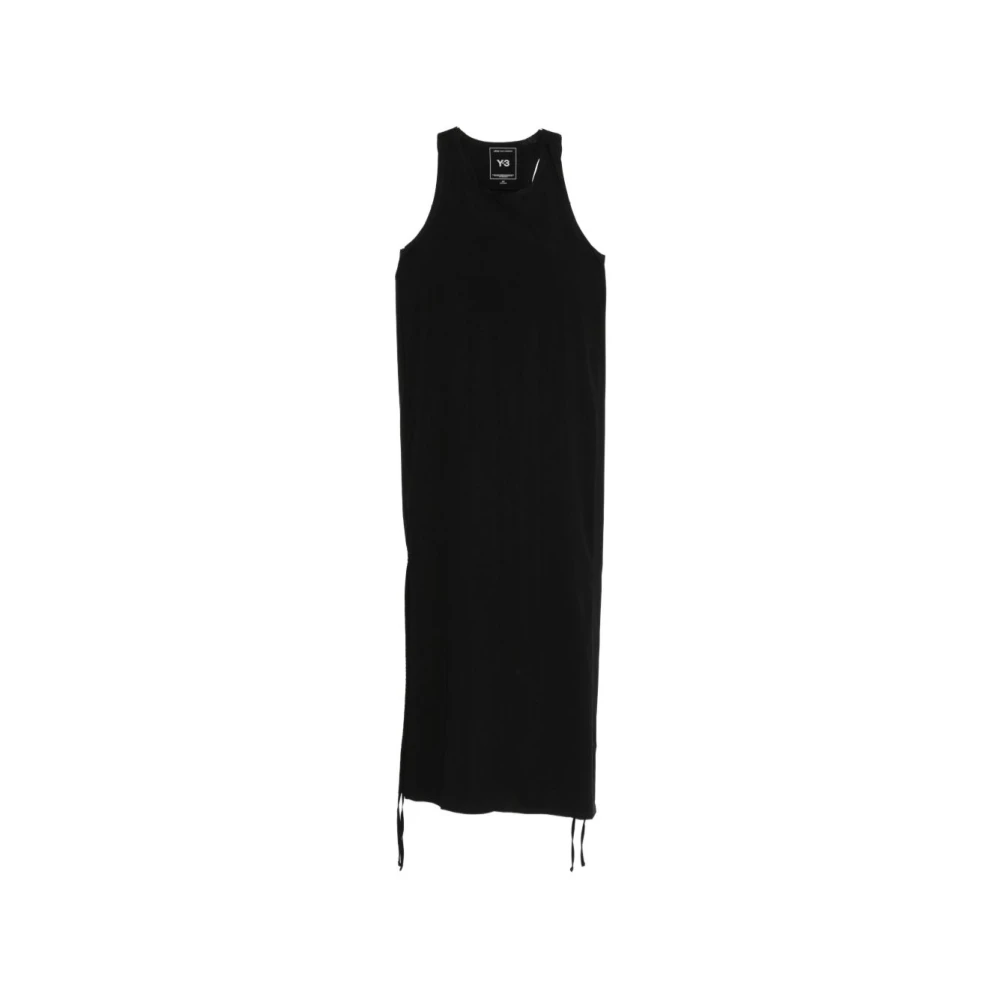 Y-3 Women's Black Maxi Dresses, M, Racer Dress