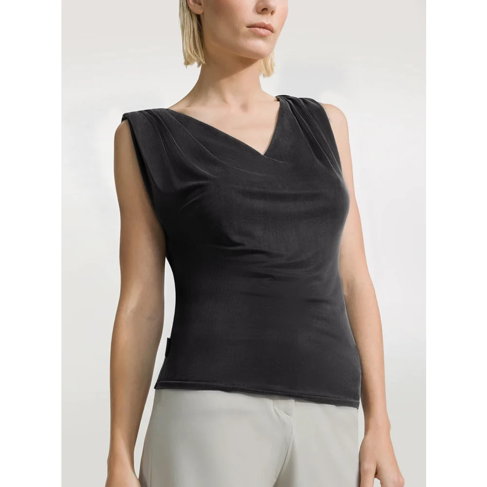 RRD MM V-Hals T-Shirt Black Dames