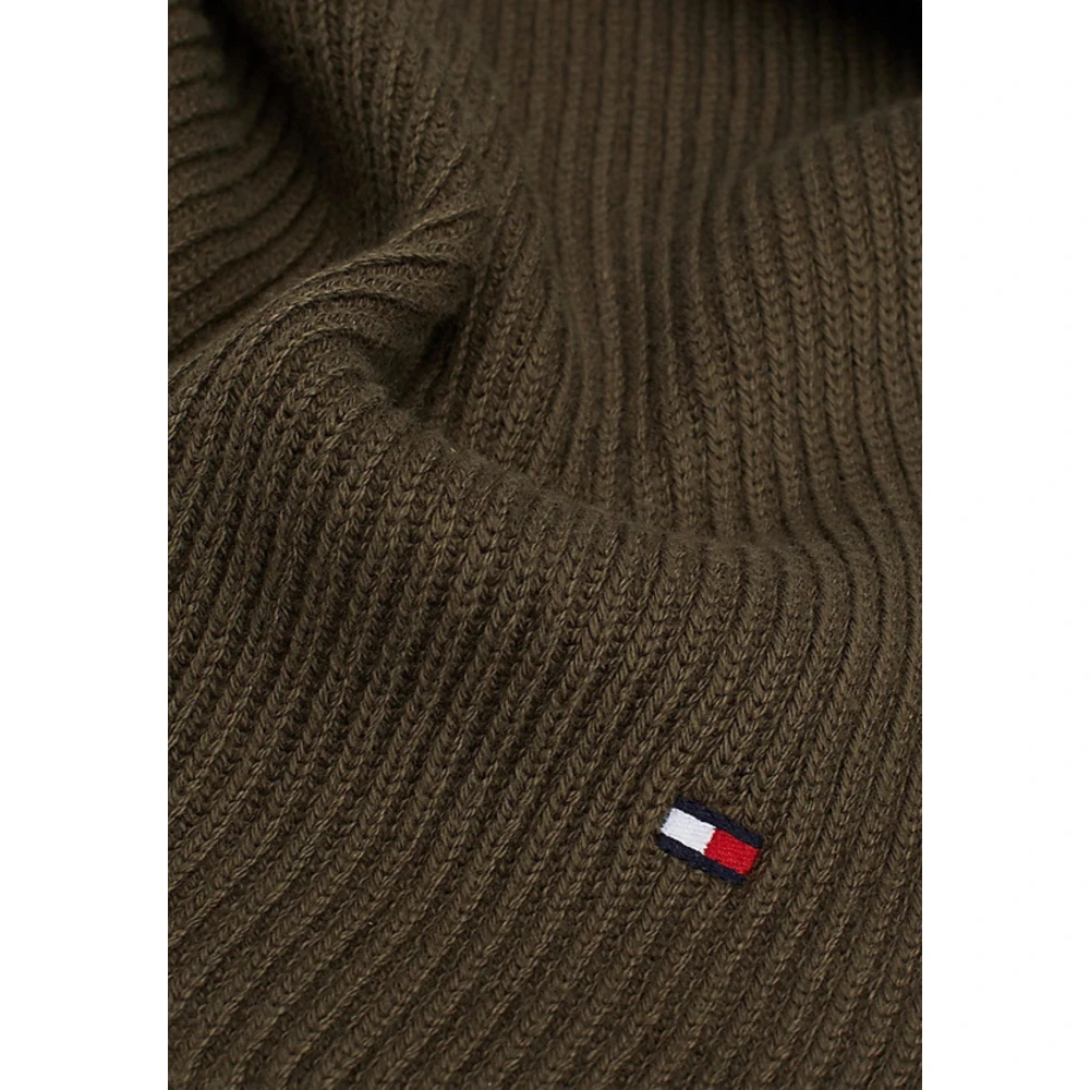 Tommy Hilfiger Vlag Pima Katoen Cash Sjaal Green Heren