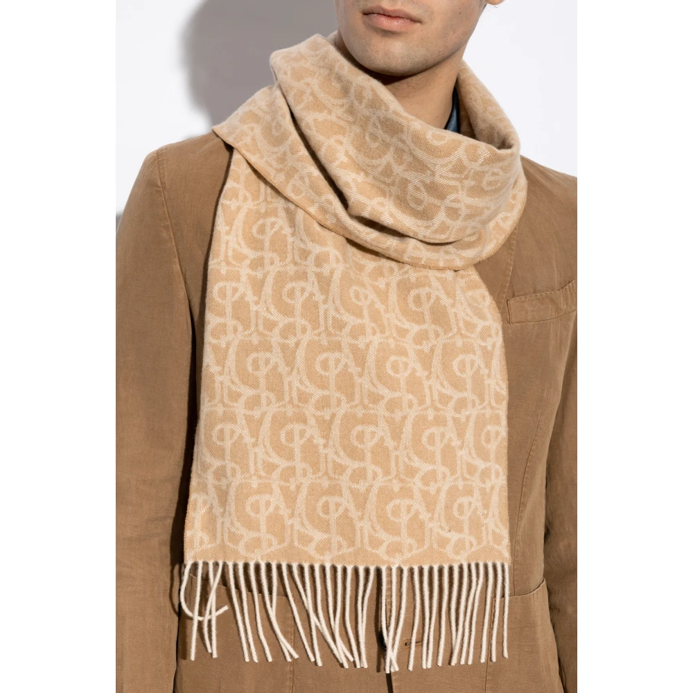 Burberry Kasjmier sjaal met franjes Beige Unisex