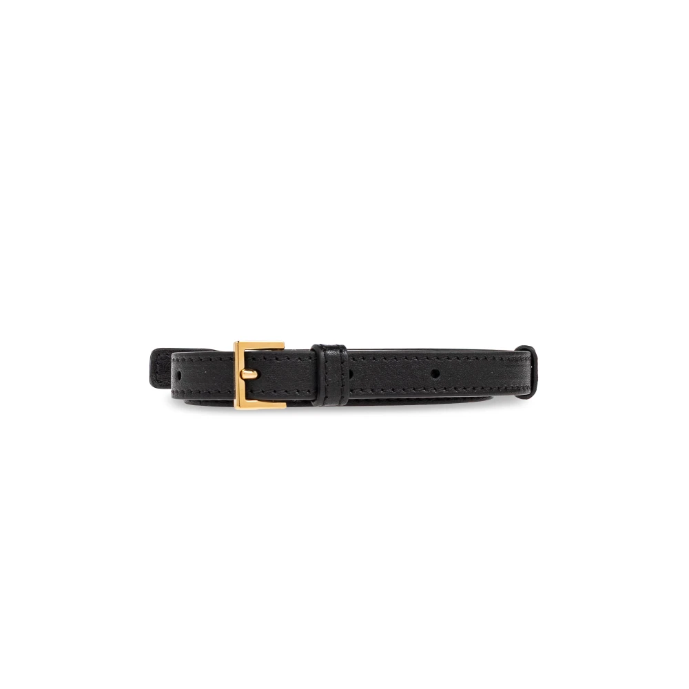 Versace Leren handtas Black Dames