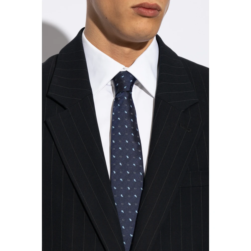 ETRO Zijden stropdas Blue Heren