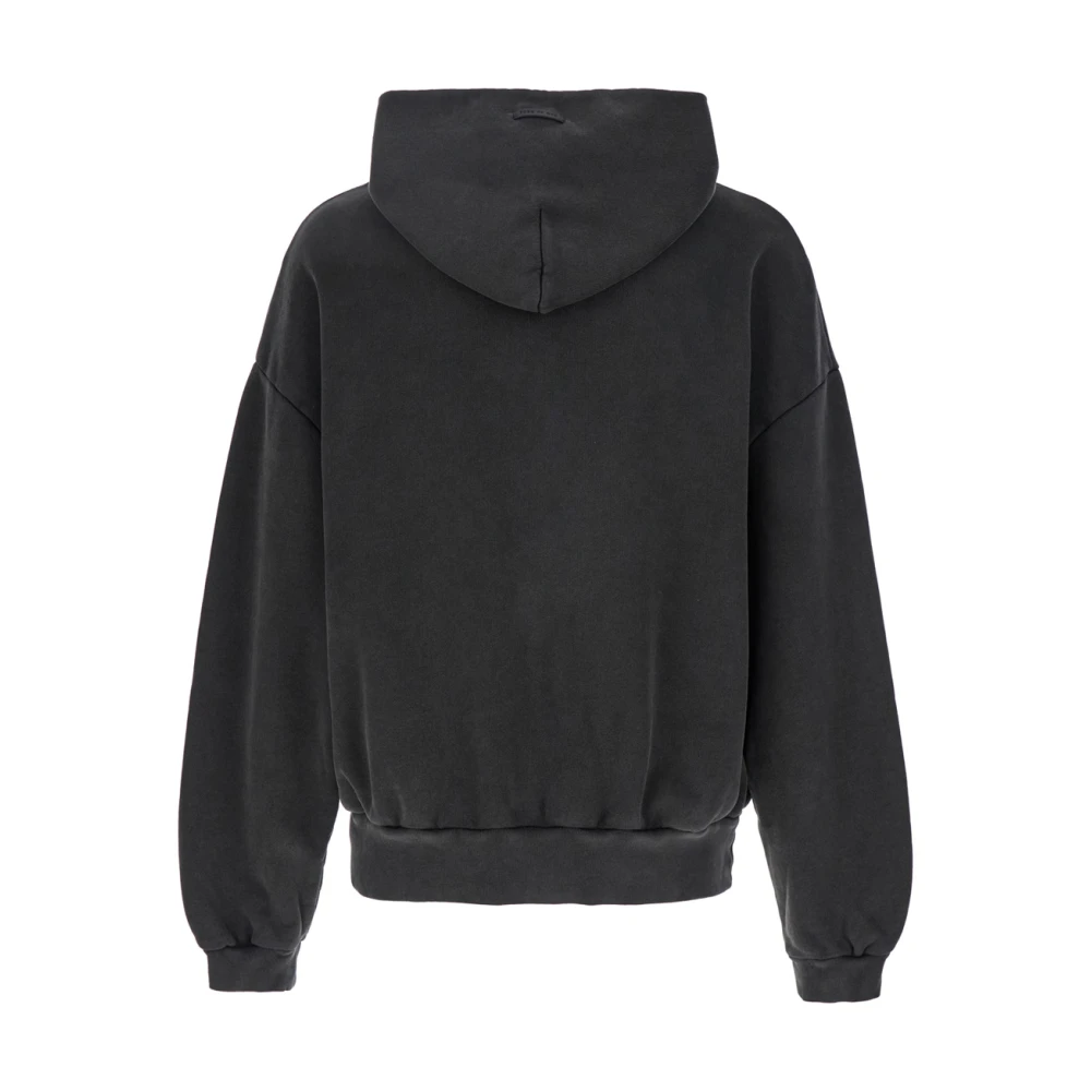 Fear Of God Zwarte Logo Hoodie met Zakken Black Heren