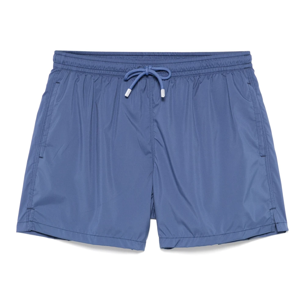 Fedeli Polyester Zwemshorts met Elastische Band Blue Heren