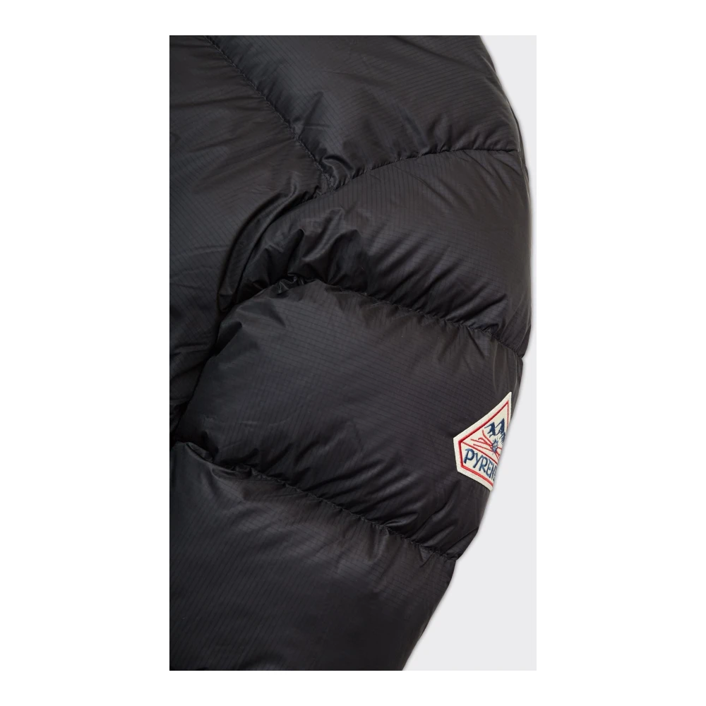 Pyrenex Zwarte Pufferjas met Ripstop Stof Black Heren
