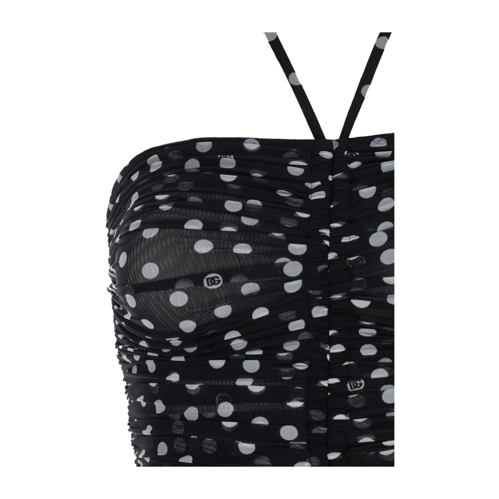 Dolce & Gabbana Zwarte Mini Jurk Mambo Italiano Black Dames