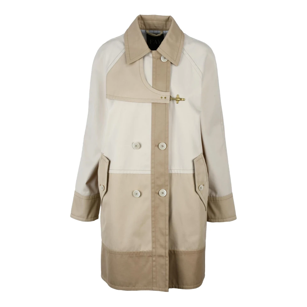 Coats > Double-Breasted Coats - - Fay - Modalova