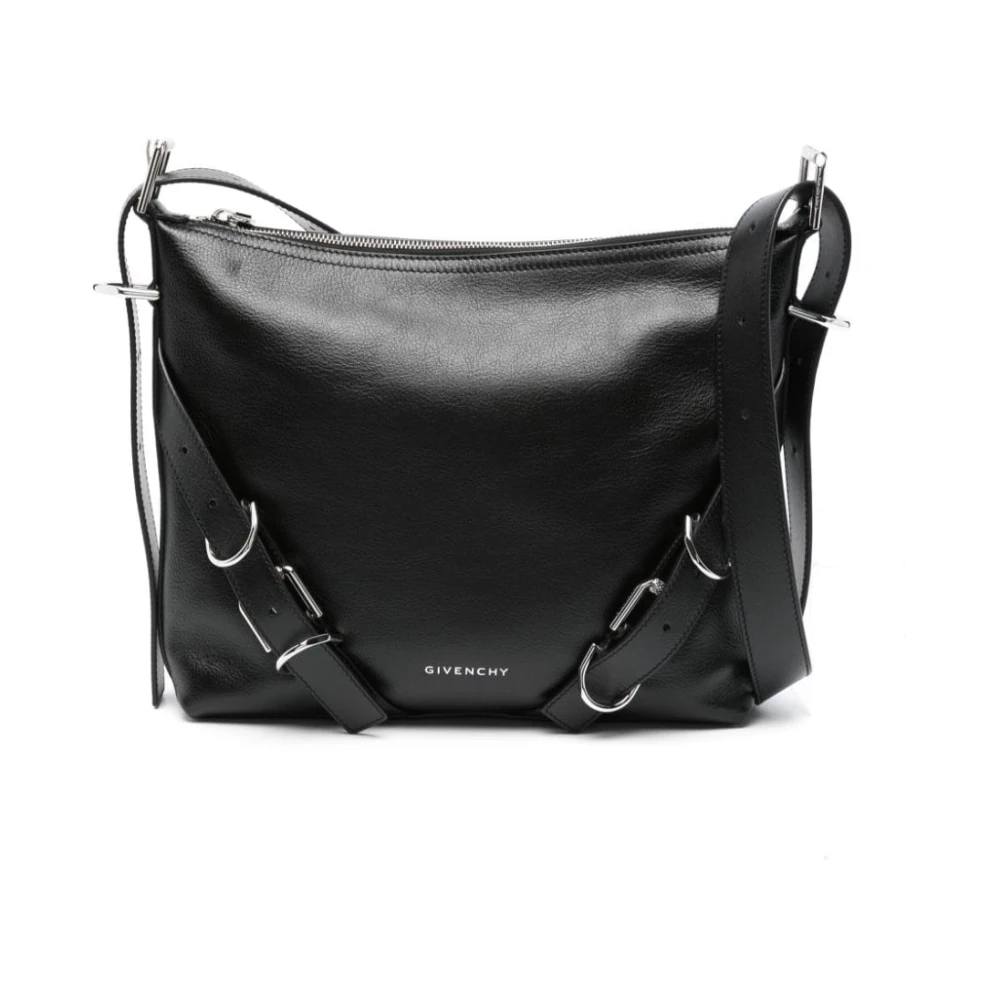 Givenchy Leren Schoudertas met Gespdetail Black Heren
