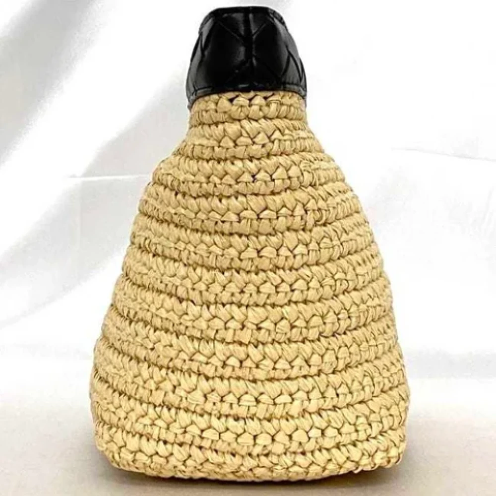 Bottega Veneta Vintage Pre-owned Fabric clutches Beige Dames