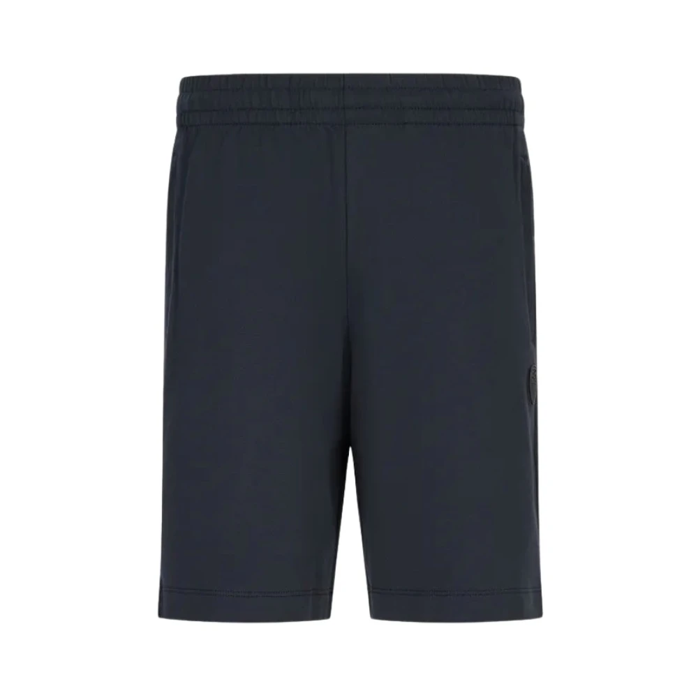 Emporio Armani Comfortabele katoenen shorts Black Heren