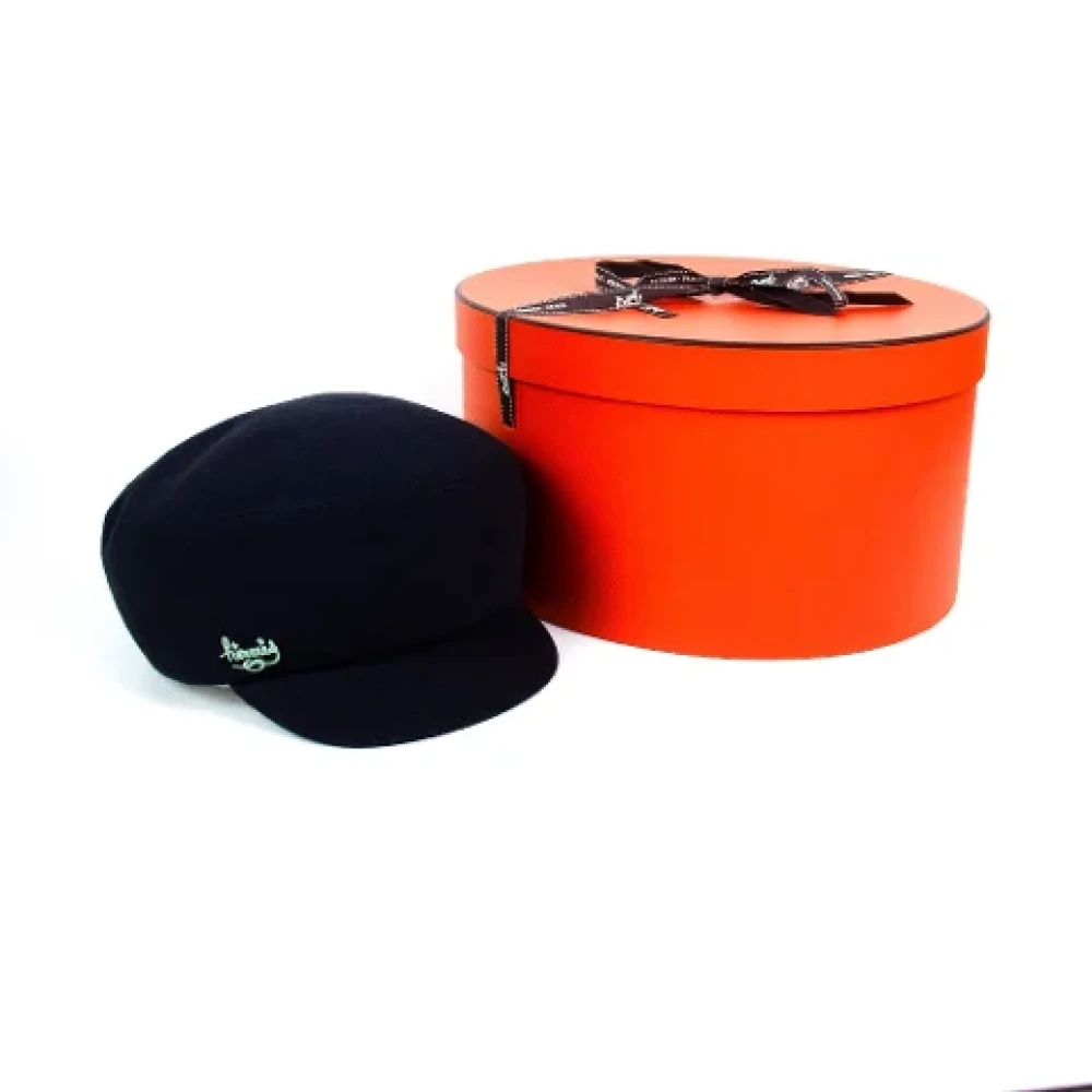 Hermès Vintage Pre-owned Fabric hats Black Dames