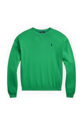 Fleece Sweatshirt med Rund Hals