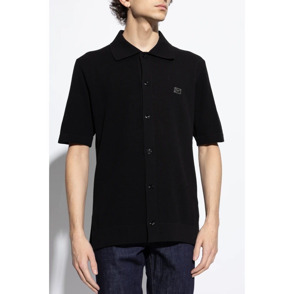 Dolce & Gabbana Kortemouw vest Black Heren