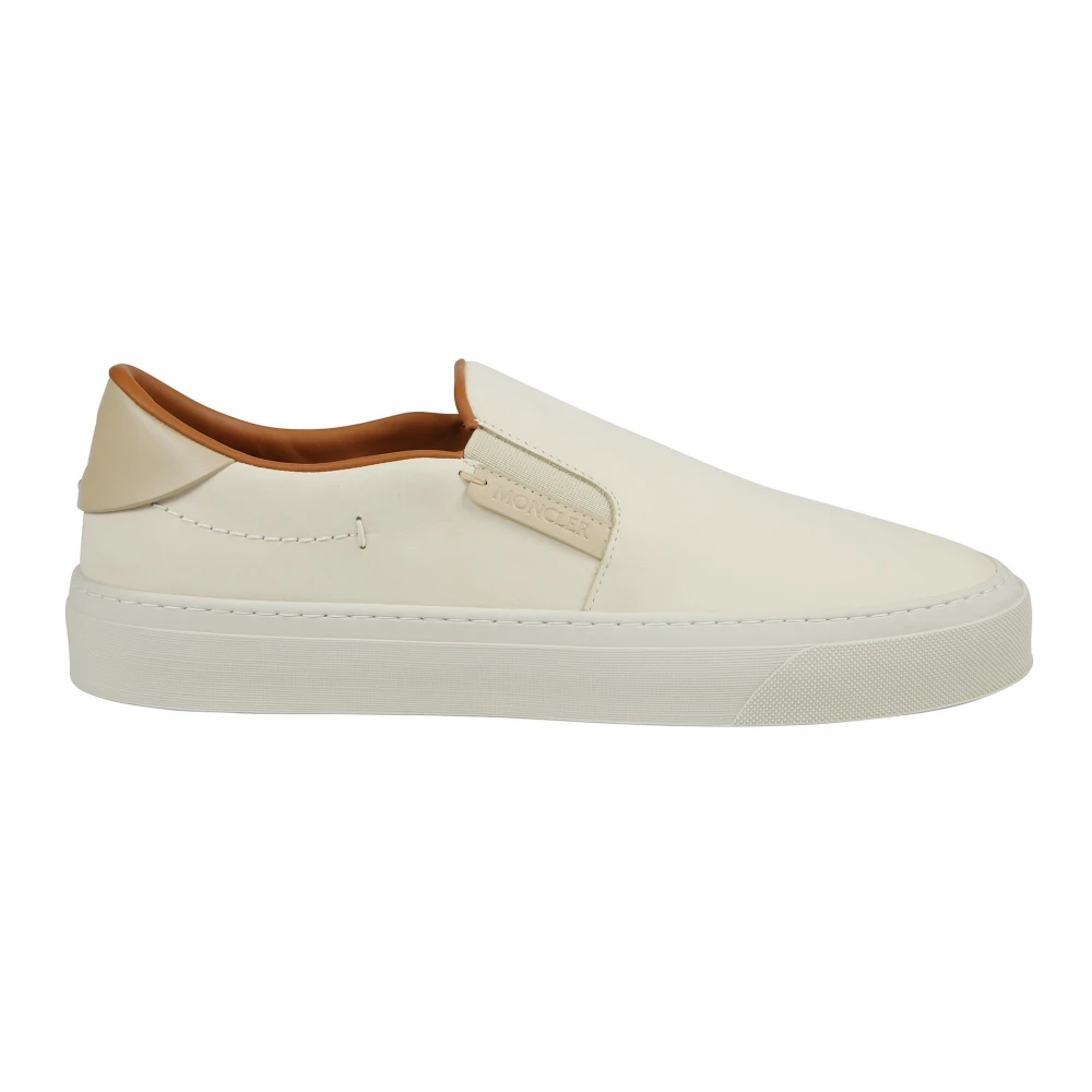 Moncler Men's Beige Sneakers, 9 Uk, Slip-On Shoes