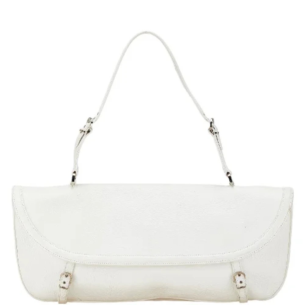 Salvatore Ferragamo Pre-owned Leather handbags White Dames
