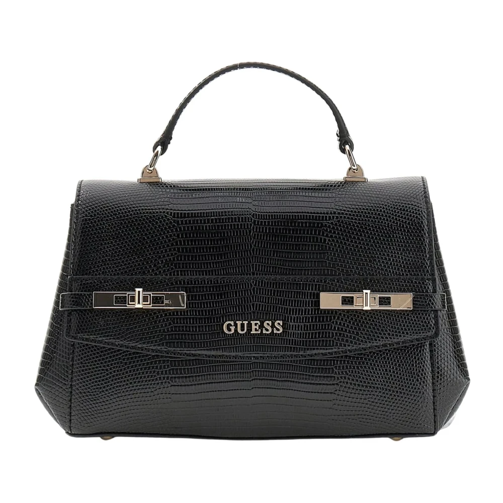 Guess Black Handbags, Female, One Size, Melinda Triple Comp Shoulder Bag