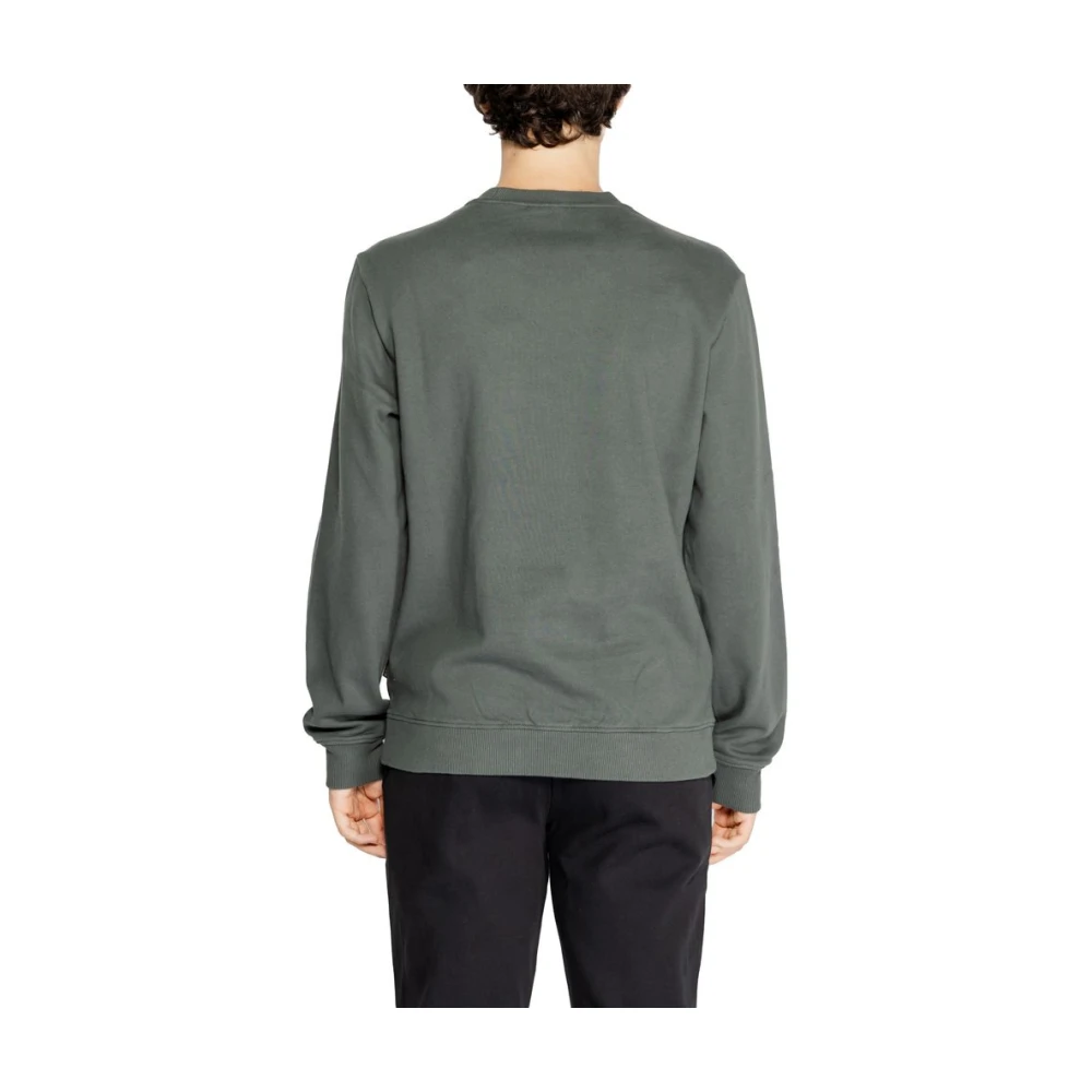 Napapijri Groene Katoenen Sweatshirt Herfst Winter Collectie Green Heren