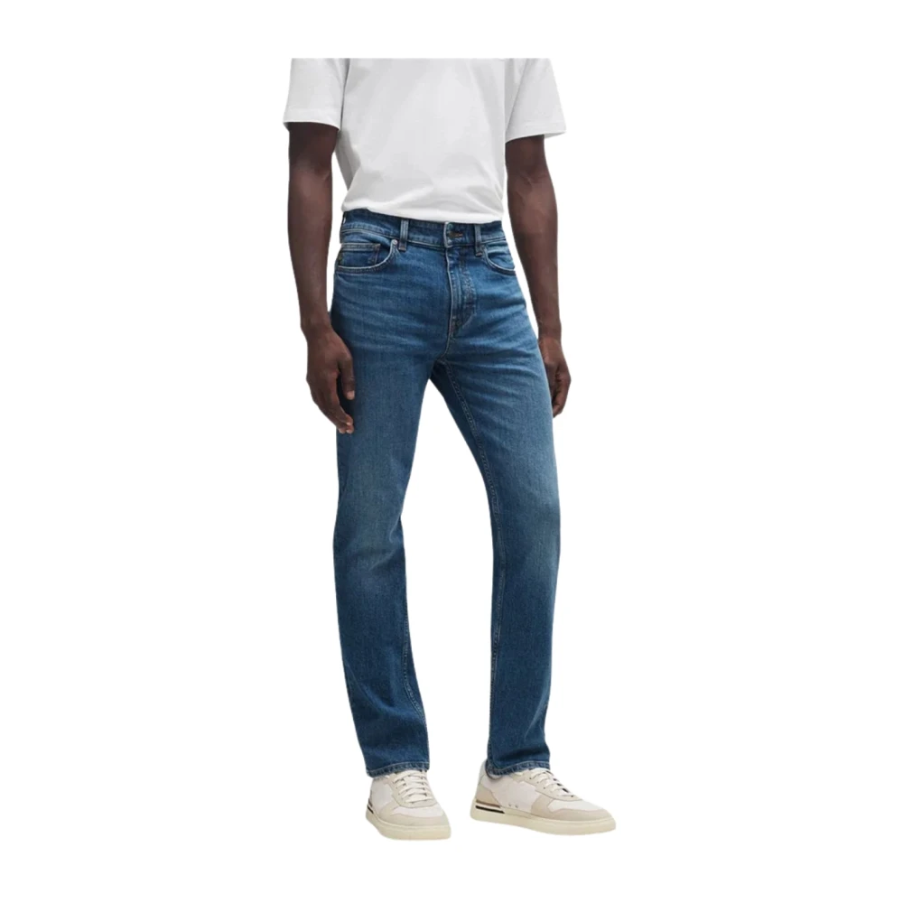 Hugo Boss Regular Fit 5-Pocket Jeans Bright Blue Heren