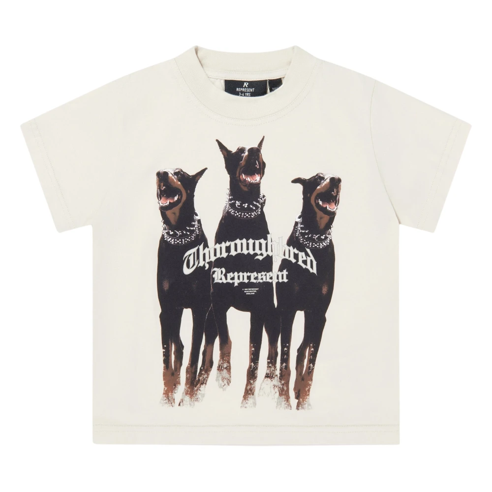 Represent Mini Thoroughbred T-Shirt - Unisex - Kids Short Sleeve T-Shirts - Beige - 4 Y - Kids