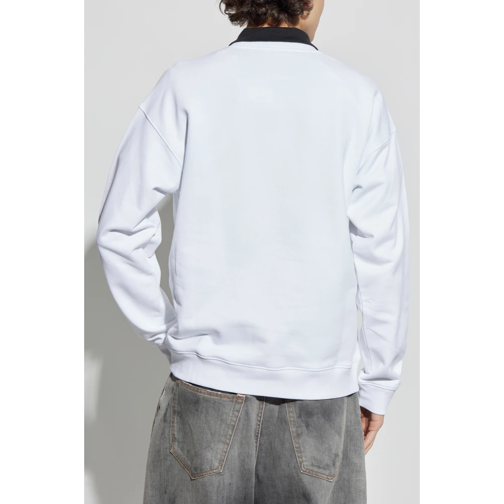 Moschino Gedrukte sweatshirt White Heren